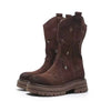 Suede Effect Short Biker Style Boots