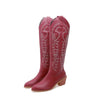 Leather Effect Cowboy Boots - 8 colors