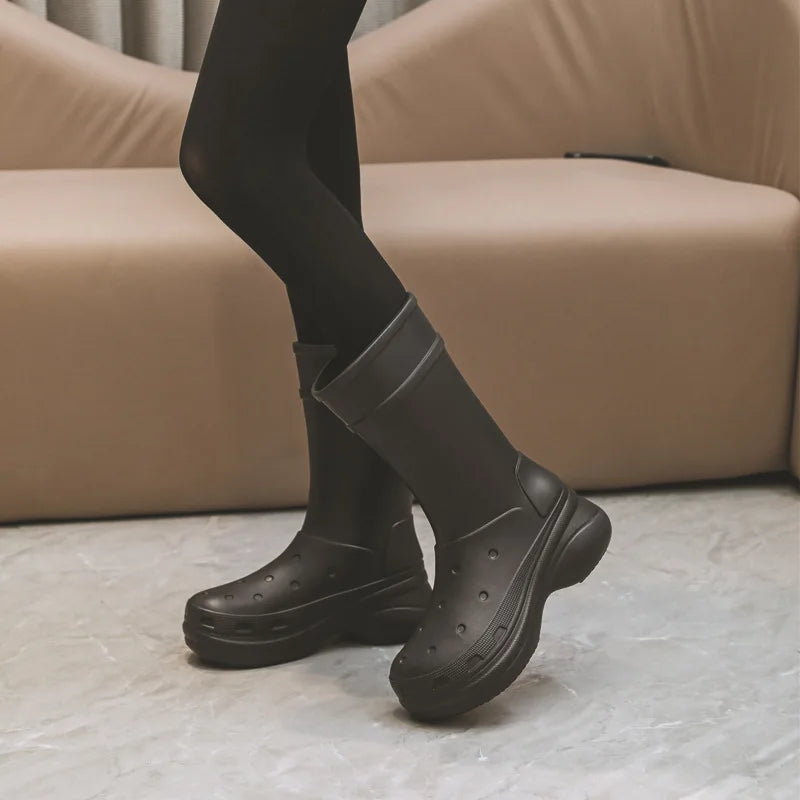 Thick Sole Waterproof Rain Boots
