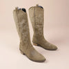 Suede Effect Western Cowboy Boots (3 Colors)