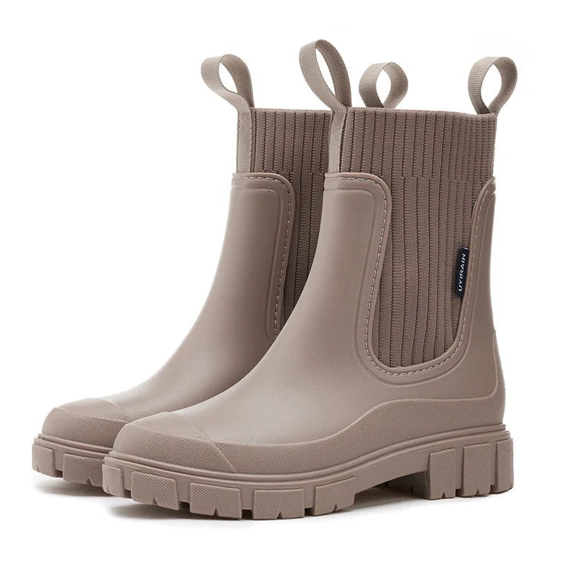 Ankle Platform Rainboots ( 5 colors)