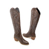 Leather Effect Cowboy Boots - 8 colors