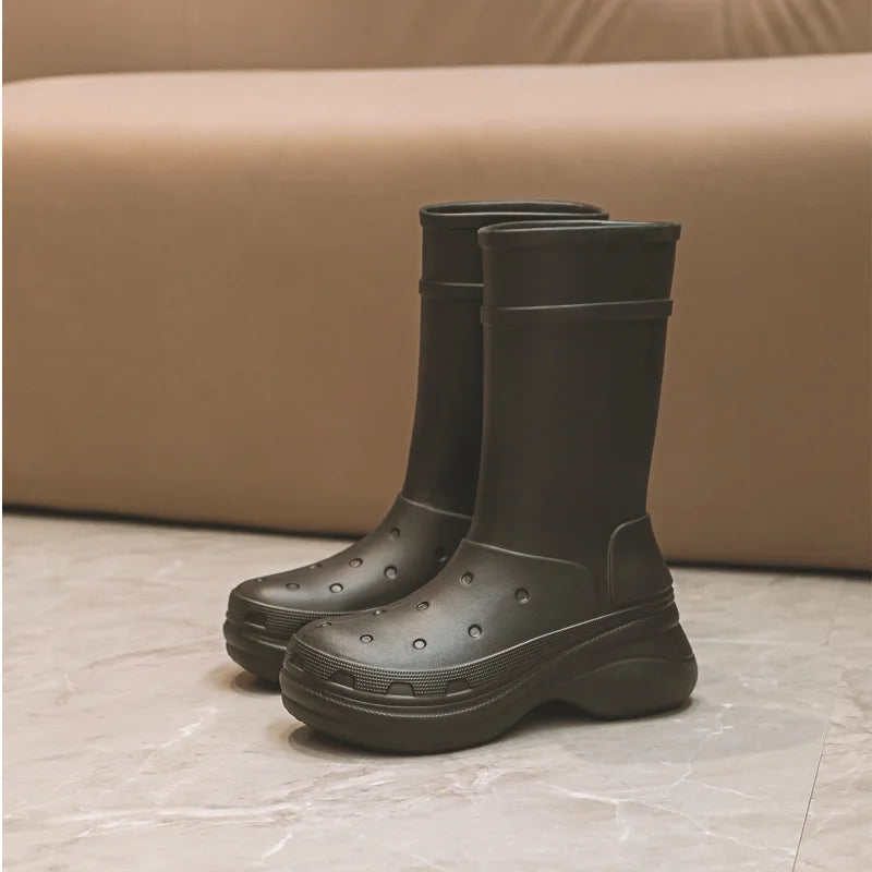 Thick Sole Waterproof Rain Boots
