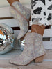 Glitter Ankle Cowboy Boots