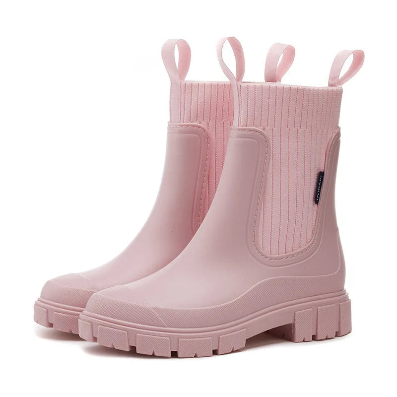 Ankle Platform Rainboots ( 5 colors)