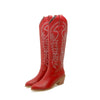 Leather Effect Cowboy Boots - 8 colors