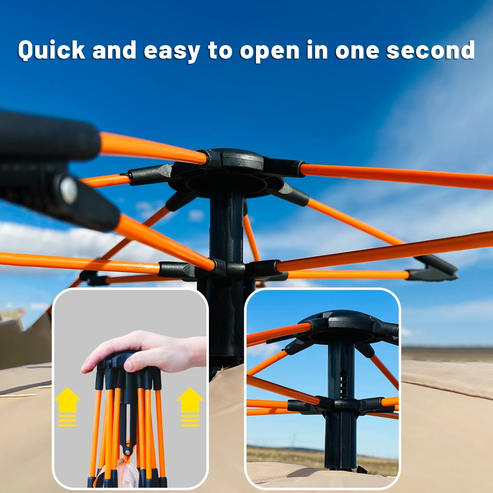 Easy assemble 4 person Festival Tent