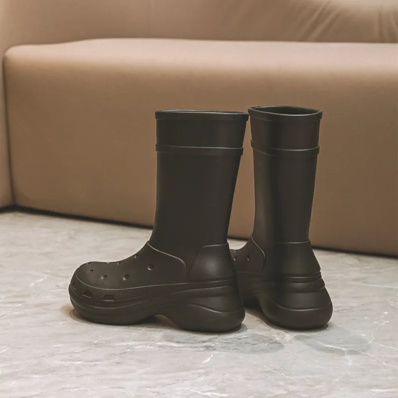 Thick Sole Waterproof Rain Boots