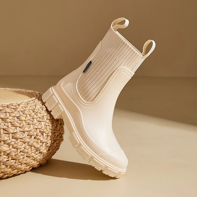 Ankle Platform Rainboots ( 5 colors)