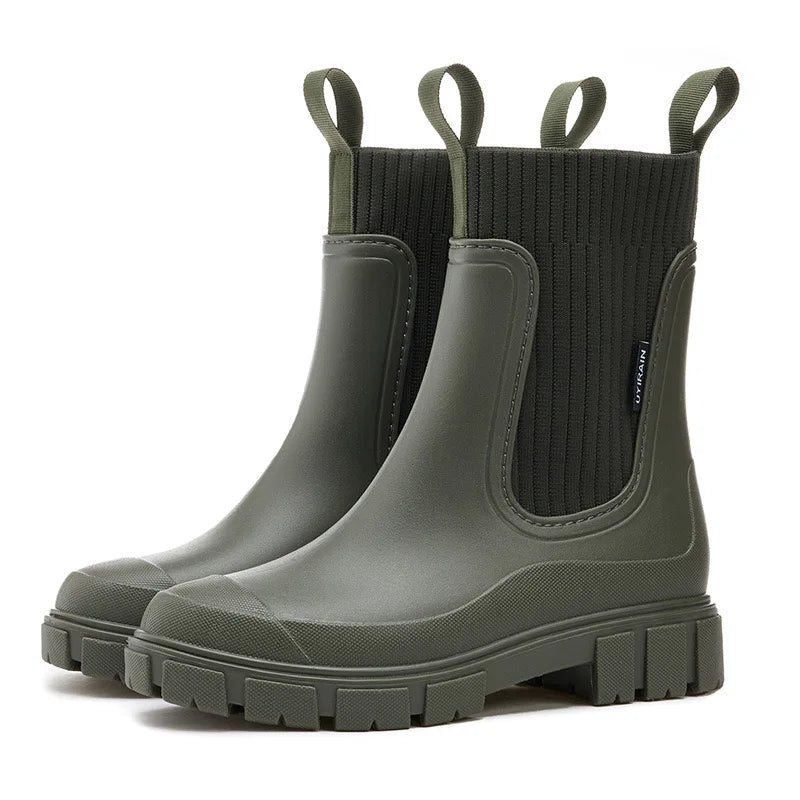 Ankle Platform Rainboots ( 5 colors)