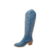 Leather Effect Cowboy Boots - 8 colors