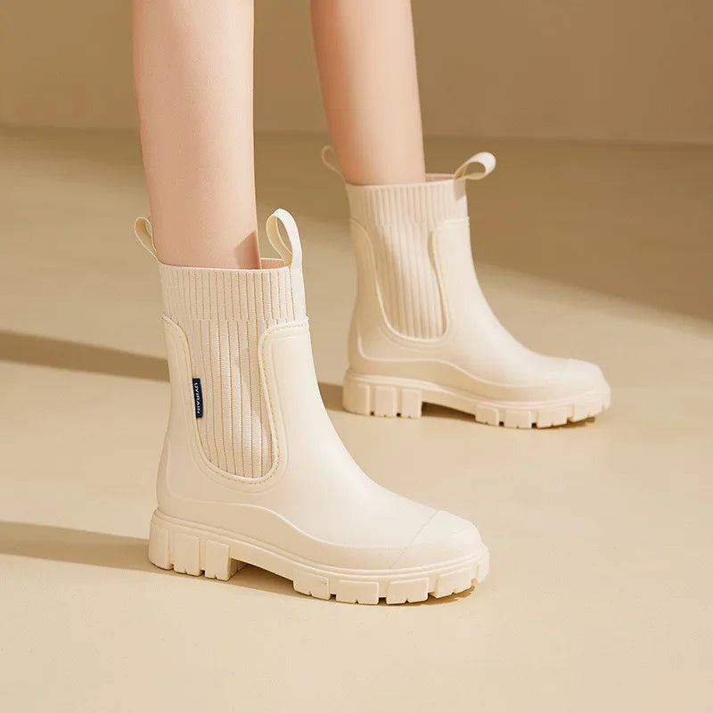 Ankle Platform Rainboots ( 5 colors)