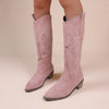 Suede Effect Western Cowboy Boots (3 Colors)