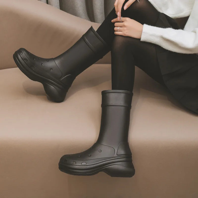 Thick Sole Waterproof Rain Boots