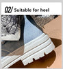 Blue Denim Grunge Ankle Boots